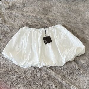 See You Monday White Mini Skirt